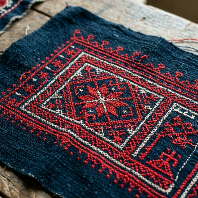 Red Dao Embroidery