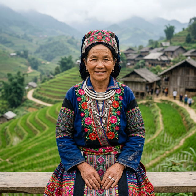 La broderie H'mong de Sapa