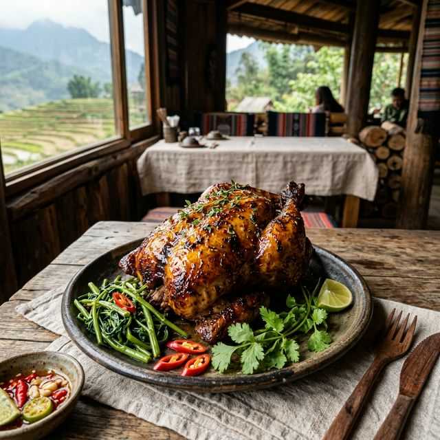 Poulet Noir au miel Sapa